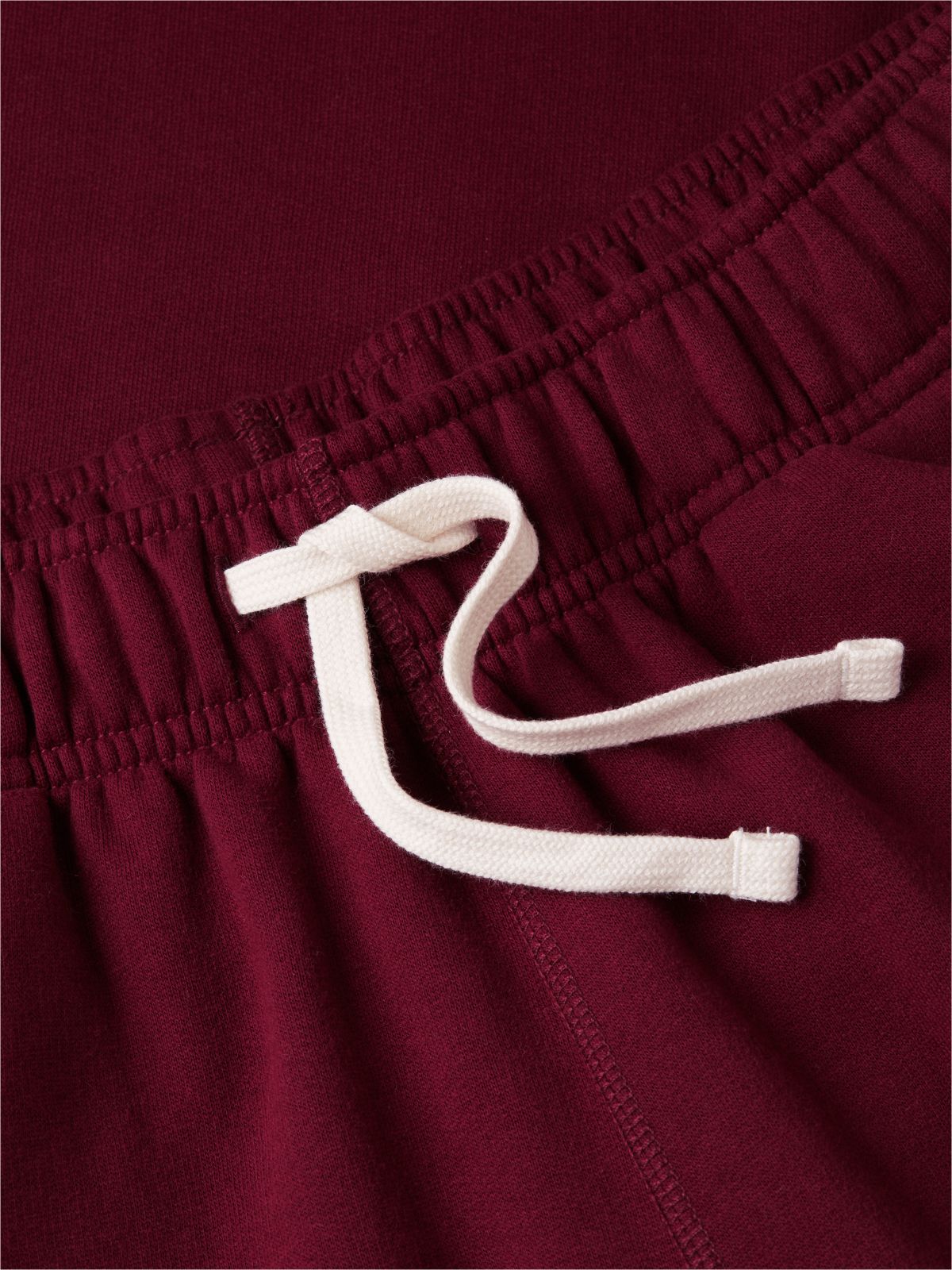 Solid Fleece Jogger — Burgundy