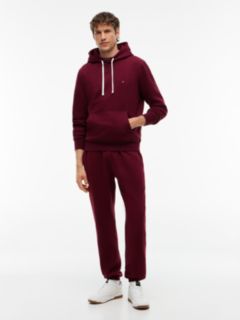 Solid Fleece Jogger — Burgundy 2