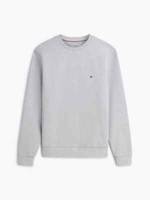 Мужская толстовка Tommy Hilfiger TH Performance Intechno Knit, цвет: Светлый серый меланжевый — фото 5