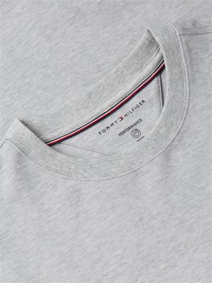 Мужская толстовка Tommy Hilfiger TH Performance Intechno Knit, цвет: Светлый серый меланжевый — фото 6