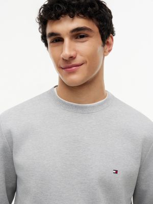 Мужская толстовка Tommy Hilfiger TH Performance Intechno Knit, цвет: Светлый серый меланжевый — фото 3