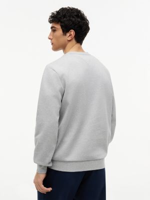 Мужская толстовка Tommy Hilfiger TH Performance Intechno Knit, цвет: Светлый серый меланжевый — фото 4