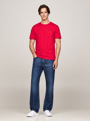 Tommy Pocket T-Shirt, Primary Red