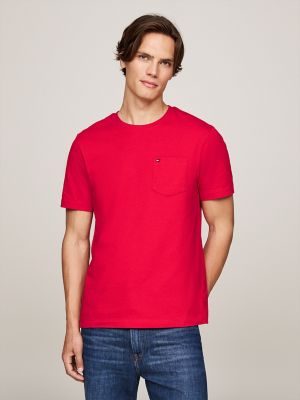Tommy Pocket T-Shirt, Primary Red