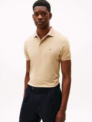 Regular Fit Pique Tech Polo, Camel