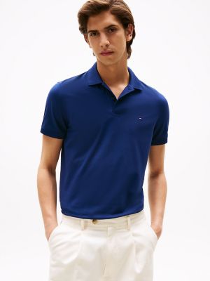 Regular Fit Pique Tech Polo, Preppy Navy