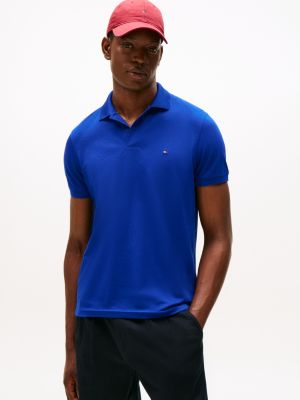 Regular Fit Pique Tech Polo, Wedge Blue