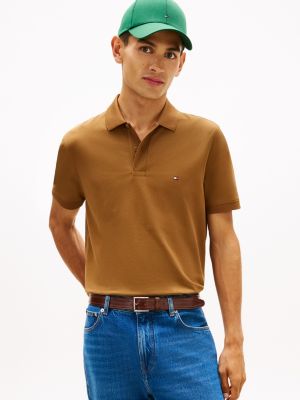 Regular Fit Pique Tech Polo, Highland Khaki