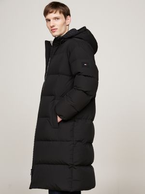 Water-Repellent Down Parka, Black