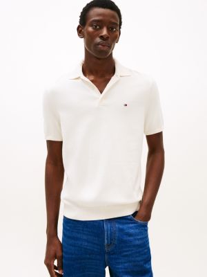 Short-Sleeve Sweater Polo