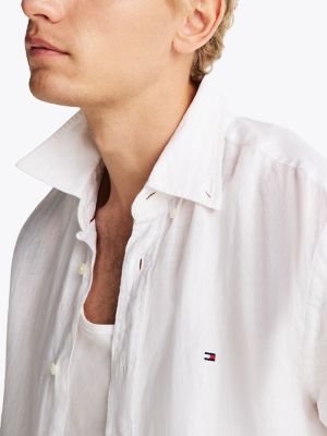 Regular Fit Pigment-Dyed Linen Shirt | Tommy Hilfiger