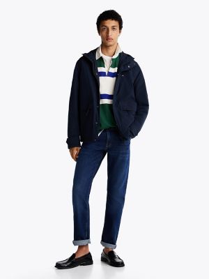 Lightweight Packable Hooded Windbreaker, Navy