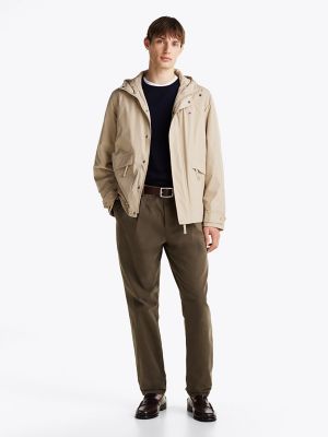 Lightweight Packable Hooded Windbreaker, Sandalwood