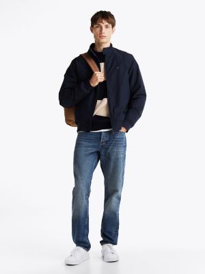 Water-Repellent Harrington Jacket, Navy