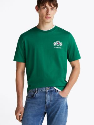 Embroidered Flag Crest T Shirt