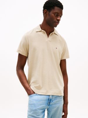 Regular Fit Terry Toweling Polo, Sandalwood