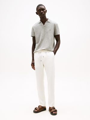 Regular Fit Textured Oxford Slub Polo, Battle Green/White