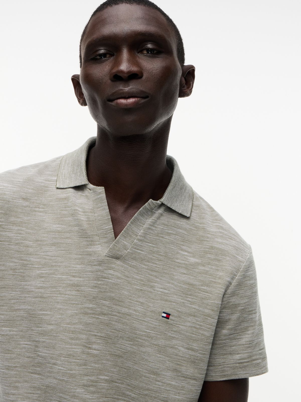 Regular Fit Textured Oxford Slub Polo — Dark Artichoke
