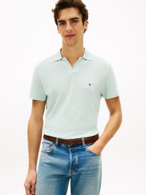 Regular Fit Textured Oxford Slub Polo, Crushed Mint
