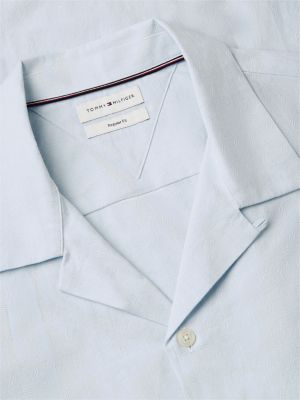 Мужские рубашки Tommy Hilfiger Regular Fit Dobby Camp Shirt — фото 6
