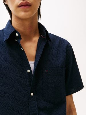 Мужские рубашки Tommy Hilfiger Regular Fit Seersucker Shirt — фото 2