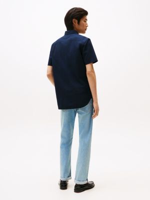 Мужские рубашки Tommy Hilfiger Regular Fit Seersucker Shirt — фото 4