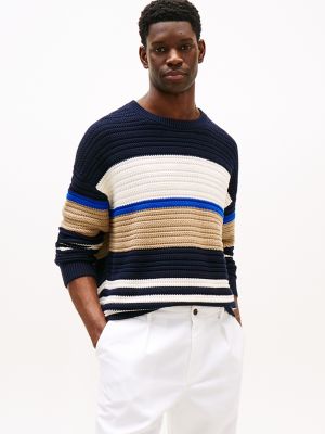 Colorblock Sweater, Navy/Multi