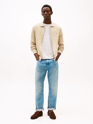 Cable Knit Zip Cardigan | Tommy Hilfiger Canada