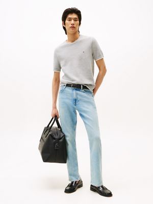 Tipped T-Shirt Sweater, Light Grey Heather