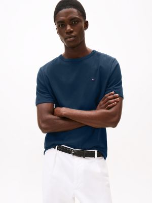 Linen-Cotton Blend T-Shirt, Night Sky