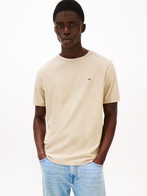 Linen-Cotton Blend T-Shirt, Sandalwood
