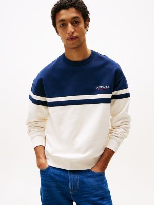 Monotype Logo Colorblock Sweatshirt, Night Sky