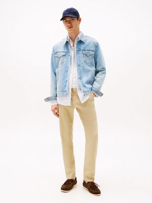 Tapered Fit Linen-Blend Pant, Sandalwood