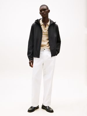 Tapered Fit Herringbone Chino, Optic White