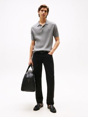 5-Pocket Stretch-Twill Straight Pant, Black