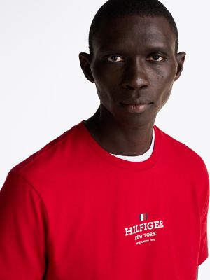 Hilfiger New York Logo T-Shirt, Medium Red