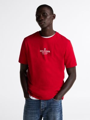 Hilfiger New York Logo T-Shirt, Medium Red