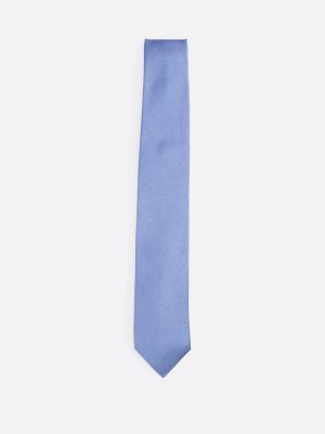 Solid Silk Tie, Light Blue
