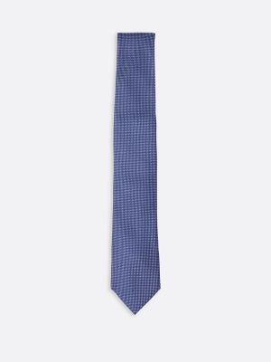 Geometric Silk Tie, Navy / Multi