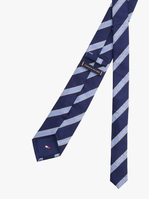 Stripe Silk Tie, Navy / Stripe
