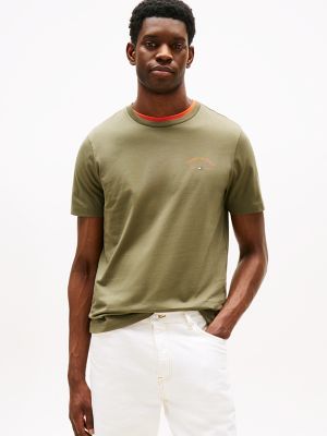 Palm Tree Graphic T-Shirt, Battle Green