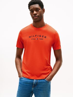Hilfiger Logo T-Shirt, Brilliant Orange