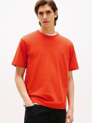 Relaxed Fit Hilfiger Logo T-Shirt, Brilliant Orange