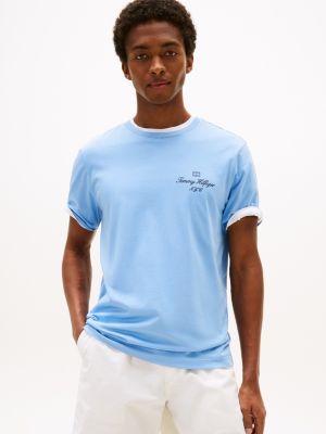 Script Logo T-Shirt, Cloudy Blue