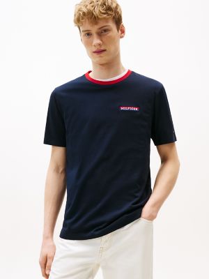Embroidered Monotype Logo T-Shirt, Navy