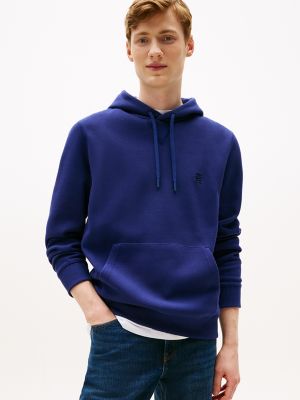Embroidered Logo Interlock Hoodie, Preppy Navy