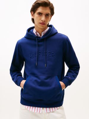 Hilfiger Arch Embossed Hoodie, Preppy Navy