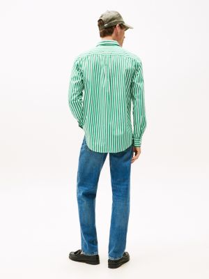[ JEANS] Bold Stripe T-shirt ★大人気★ Men's Striped shirt with denim back | Multicolor | Diesel