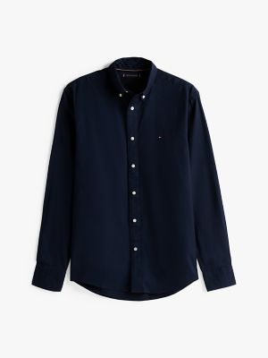Regular Fit Flex-Poplin Shirt, Navy