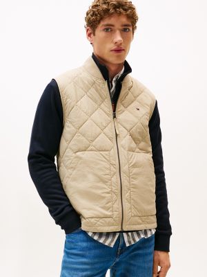 Water-Repellent Insulated Quilted Vest, Sandalwood